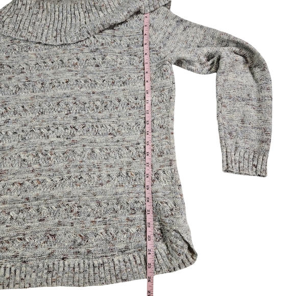 Db Established 1962 Textured Mulitcolor Flek Cowl Neck Sweater, Grey, Medium - Picture 9 of 10